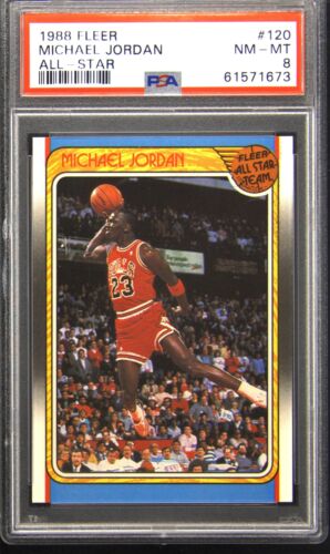 1988 Fleer #120 Michael Jordan PSA 8