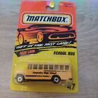 Matchbox 1/64 Diecast Get In The Fast Lane New Look Yellow School Bus