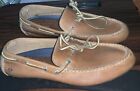 Sperry  Topsider Men Size 10.5 M Tan Leather 1 Eye Driving Shoes Loafers Mocs