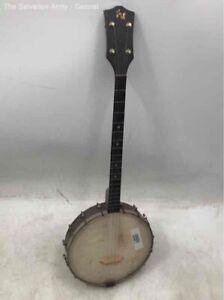 New ListingBlack Wooden Four Strings Open Back Right-Handed Ukulele Banjo With Case