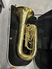 King 1141 Marching Contra Tuba with Case 3+1 Piston Action - Repairman Special