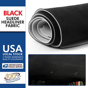 New ListingSuede Headliner Black Fabric Material 60