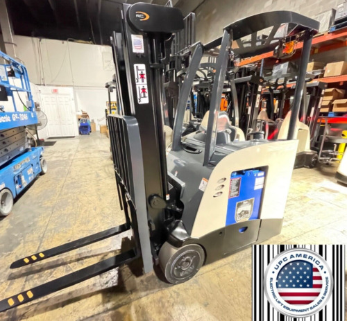2014 Crown Electric Forklift Narrow Aisle w/ 2019 Battery, 3000 Lbs Capacity