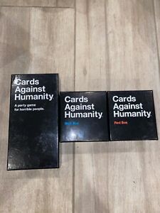 Cards Against Humanity | Original 600 Card Base Game + Red Box + Blue Box