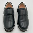 Mt Emey Dress Shoes Men Size 11.5 6E Leather‎ Black Hook and Loop