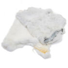 Genuine Craft Grade Soft White Rabbit Fur Pelt Used for Crafts from SLC 5 Pack