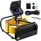 VEVOR Sewer Camera 98.4 FT Cable Pipeline Inspection Camera 4.3 Inch TFT LCD Mon