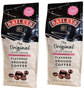 2PK- Baileys Non-Alcoholic Irish Cream Ground Coffee -10 oz Bag