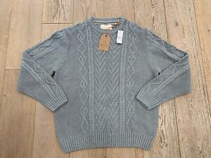 WEATHERPROOF Warm Vintage Knit Sweater Mens XL Gray
