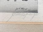 Original Vintage Etching 1889 Pencil Signed John H. Millspaugh, American