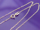 10k gold paperclip necklace 1.2mm and 2mm Real Italian Gold Chain
