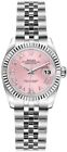 Rolex Lady-Datejust 26 Pink Dial White Gold Fluted Bezel Womens Watch For Sale