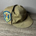 Hat Soviet Russian Military Army Uniform Afganka Cap Size 56 (S) Two Patches