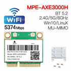 MPE-AXE3000H Mini PCI-E WiFi Card 3000Mbps WiFi 6E Bluetooth Network Adapter PC