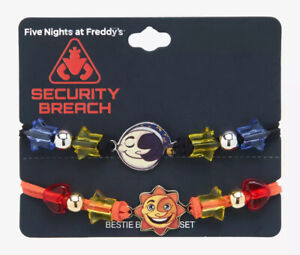 FIVE NIGHTS AT FREDDY'S: SECURITY BREACH Sun Moon Best Friend Cord Bracelet Set