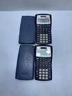 2 Texas Instruments TI-30X IIS Solar Calculators Lot with Cases Both Work