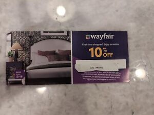WAYFAIR 10% off promo code coupon - FIRST ORDER ONLY - Exp. 05/14/2024