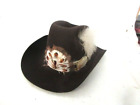 Bowman Trail Ridge Cowboy hat, size 7 1/8, 100% wool