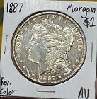 New Listing1887 Morgan Silver Dollar Rev. Color AU ( RAW1542 )