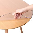 1.5mm Thickness Heavy Duty Round Clear PVC Plastic Transparent Tablecloth Cover