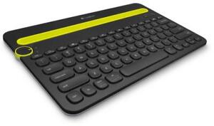 Logitech K480 Black Bluetooth Multi-Device Keyboard for PC Mac Tablet Smartphone