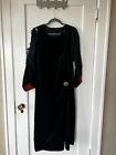 Vintage 1920s Black Velvet Dress