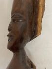 Hand Carved Ebony Wood Sculpture By Makonde People of Tanzania African 15.75” T