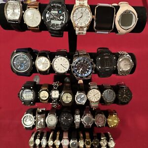 Huge Quartz Watch Lot - Citizen, Skagen, Fossil, Timex, Invicta +More-40 Watches