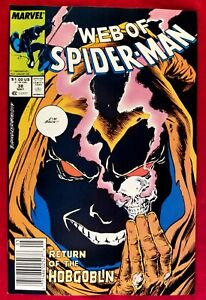 1988 Web of Spider-Man 38 Return of Hobgoblin App NEWSSTAND NM key 80s Stan Lee