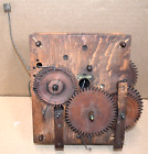 30 Hour Antique Groaner Wood Works Clock Movement for Parts