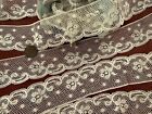Antique Vintage Lace-VALENCIENNES LACE FLOUNCE WIDE SCALLOPED EDGING TRIM *DOLLS