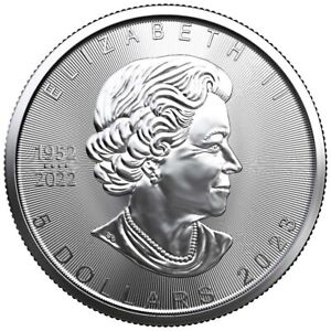 New Listing2023 $5 Silver Canadian Maple Leaf 1 oz BU