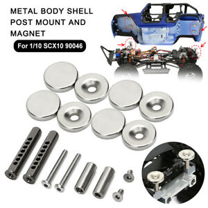 Metal Body Shell Post Mount+Magnet for RC Crawler Car 1/10 Axial SCX10 II 90046