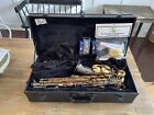 Cannonball Big Bell Stone Series Nickel & Gold Alto Saxophone Sax With Case NICE