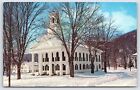 VT Newfane, Windham County Court House in Winter, Chrome Unposted