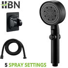 HBN High Pressure Handheld Shower Head with ON/OFF Pause Switch, 5 Spray Modes