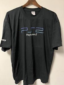PS2 Playstation 2 Vintage Promo T-Shirt EB Games Men’s Size XL Y2k Black NEW!