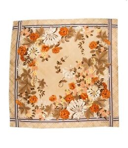 Burberry Vintage Neutral Floral silk scarf