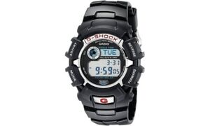 Casio G2310R-1 Men's G-Shock Alarm World Time Tough Solar Black Resin Watch