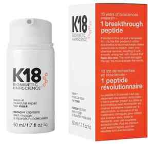K18 Biomimetic Hairscience Leave-in Molecular Repair Hair Mask 50ml NEW & SEALED