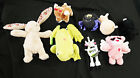 LOT OF 8 ASSORTED SQUEAKY CRINKLE DOG TOYS PATCHWORK GO DOG YOULY ZANIES S M L