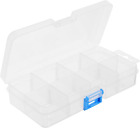 Plastic Storage Box 8 Grids Container Organizer Divider Grid Compartment with Li