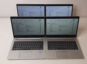 Lot of (4) HP EliteBook 830 G6 Laptops Core i7-8665U 1.90GHz 16GB RAM No SSDs