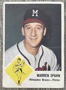 1963 Fleer Warren Spahn HOF #45 - Milwaukee Braves