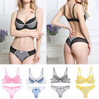 Women Sexy Lace Padded Push up Bra Sets Thong Knickers Ladies Underwear Lingerie