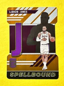 2023-24 Donruss Elite Lebron James Spellbound J ORANGE DIE CUT Lakers #36