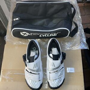 Bont Cycling Road Cycle Shoes US 3.5  EU36 MM 223 New With Carrying Bag White