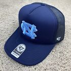 UNC North Carolina Tar Heels ‘47 Trucker Hat Blue Foam 3D Logo Snapback Rope Cap
