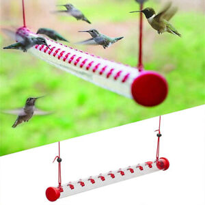 Outdoors Hanging Hummingbird Feeders Red Transparent Tube Garden Extension