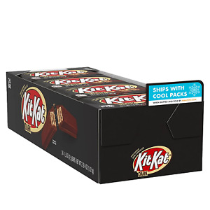 KIT KAT Dark Chocolate Crisp Bulk Individually Wrapped Wafer Candy Bars 1.5